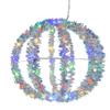 Kurt S. Adler 12-Inch Multi-Color LED Tinsel Foldable Sphere view 1