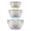 3-Piece Stainless Steel Mixing Bowls with Nonslip Base, 1.5qt, 3qt & 5qt view 1