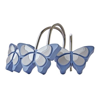 SKL Home Inspirational Meadow Shower Curtain Hooks, Multi