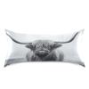 KEEPREAL Funny Scottish Highland Cow Satin Pillowcase for Hair and Skin Silk Pillowcase - Satin Pillow Covers with Envelope Closure, King Size(20x40 inches) view 1