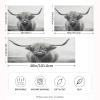 KEEPREAL Funny Scottish Highland Cow Satin Pillowcase for Hair and Skin Silk Pillowcase - Satin Pillow Covers with Envelope Closure, King Size(20x40 inches) view 2