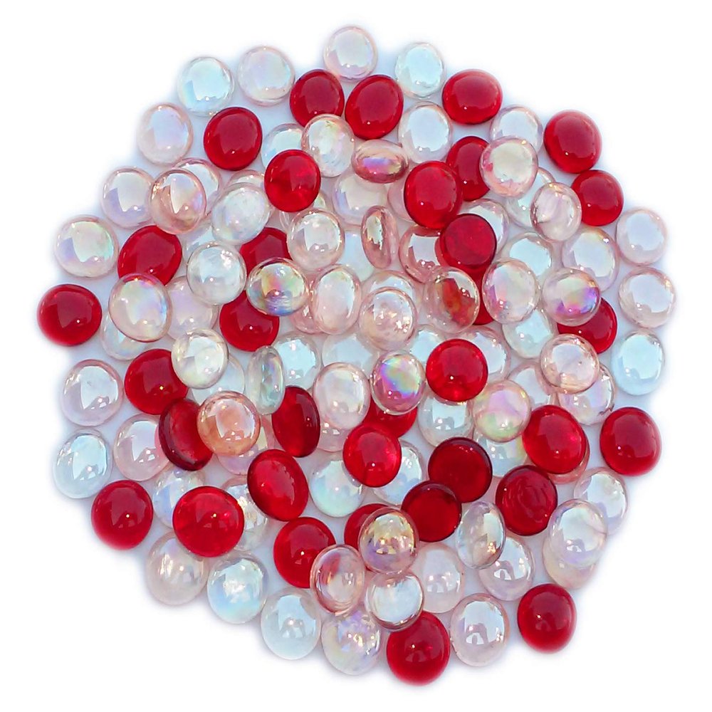 Creative Stuff Glass - Vase Fillers - Glass Gems (3 LB, Endless Love Mix)