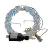 Kurt S. Adler 6-Inch Warm White LED Tinsel Foldable Sphere view 3