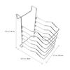 Garneck 304 Stainless Steel Steak Rack with 6 Dividers Detachable Sous Vide Rack Holder for Steak Cooking and Meat Storage 7.08X6.29X3.74 Inches view 2