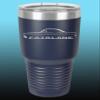 1966 1967 Ford Fairlane Hardtop 30oz Stainless Steel Tumbler w/Clear Lid navy view 1