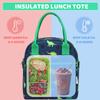 VASCHY Lunch Box Bag for Kids, Insulated Lightweight Lunch Box Tote for Toddler Boys and Girls School Daycare Kindergarten Dinosaur view 2