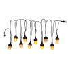 Kurt S. Adler 100-Light 10-Piece Lantern with Flicker Flame Light Set view 2