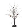 Kurt S. Adler 3-Foot Warm White LED Flocked Brown Twig Tree with Pinecones view 1