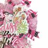 Artisan Flamingo Beach, Coastal Wreath for Front Door Outside or Inside Decorations. Very Full, Made with Weather Resistant Jute & Mesh. view 4