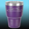 1966 1967 Ford Fairlane Hardtop 30oz Stainless Steel Tumbler w/Clear Lid purple view 1