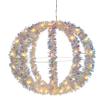 Kurt S. Adler 12-Inch Warm White LED Tinsel Foldable Sphere view 1