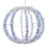Kurt S. Adler 12-Inch Warm White LED Tinsel Foldable Sphere view 2