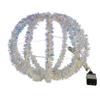 Kurt S. Adler 12-Inch Warm White LED Tinsel Foldable Sphere view 4