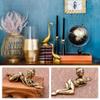 BESPORTBLE 1pc Brass Lady Sculpture Pen Holder Chinese Calligraphy Brush Holder Elegant Office Stationery Desk Decor Multi-Functional Ancient for Home Office view 3