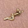 BESPORTBLE 1pc Brass Lady Sculpture Pen Holder Chinese Calligraphy Brush Holder Elegant Office Stationery Desk Decor Multi-Functional Ancient for Home Office view 4