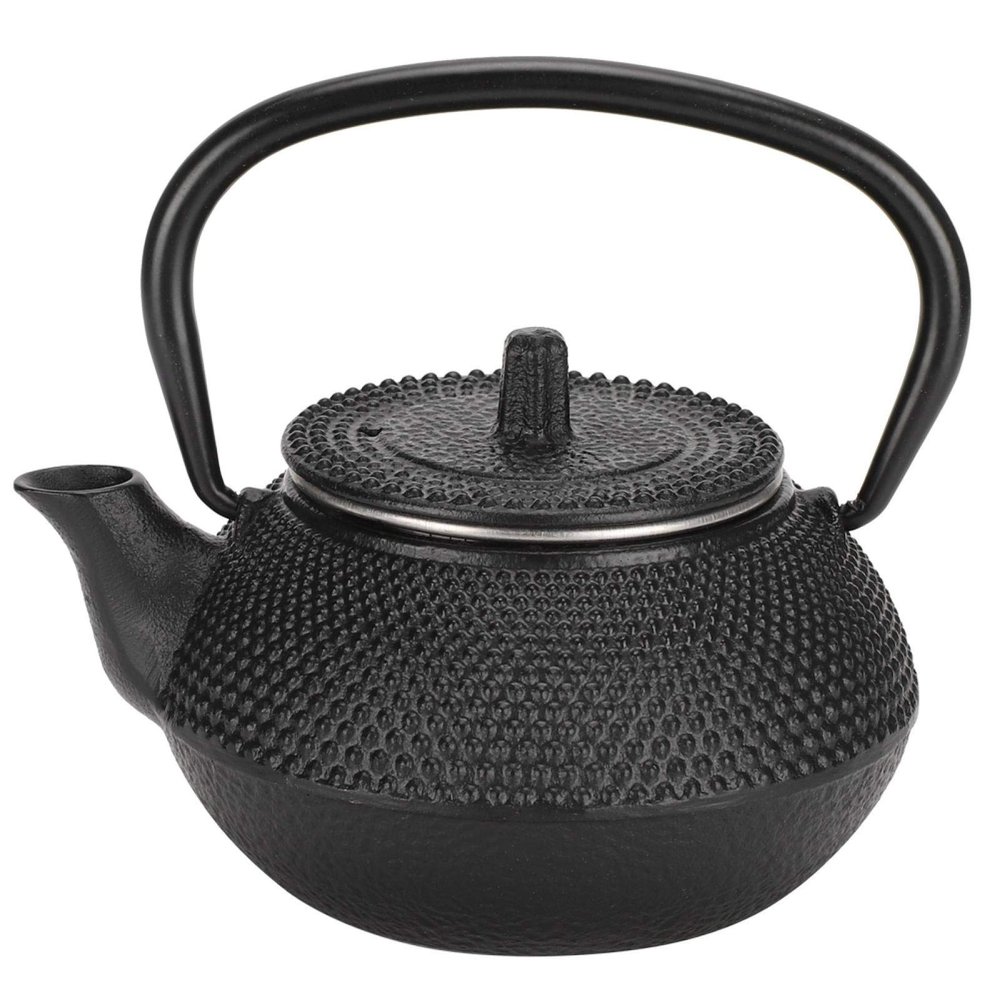 300ml Cast Iron Teapot with Infuser, Japanese Tetsubin Tea Kettle for Boiling Hot Water, Loose tea and Tea Bags, Stovetop Safe