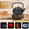 300ml Cast Iron Teapot with Infuser, Japanese Tetsubin Tea Kettle for Boiling Hot Water, Loose tea and Tea Bags, Stovetop Safe view 2