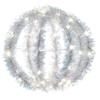 Kurt S. Adler 8-Inch Warm White LED Tinsel Foldable Sphere view 1