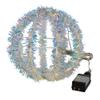 Kurt S. Adler 8-Inch Warm White LED Tinsel Foldable Sphere view 2