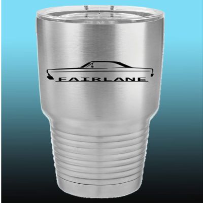 1966 1967 Ford Fairlane Hardtop 30oz Stainless Steel Tumbler w/Clear Lid stainless