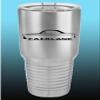 1966 1967 Ford Fairlane Hardtop 30oz Stainless Steel Tumbler w/Clear Lid stainless view 1