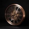 INFINITY TIME 21 Inch Moving Gears Wall Clock,Large Metal Wall Clock for Modern Farmhouse Living Room Decor,Copper Arabic Numeral,House Warming Gifts New Home view 4