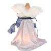 12-Inch UL 10-Light Delft Blue with Gold Angel Tree Topper view 4