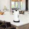 Hystun Single Tear Paper Towel Holder Countertop, Standing Paper Towel Holder Stainless Steel with Tension Arm, Easy to Tear Paper Roll Dispenser Stand for Kitchen Countertop & Bathroom view 3