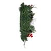 20-Inch Unlit Green Wreath with Pinecones, Balls and Berries view 3