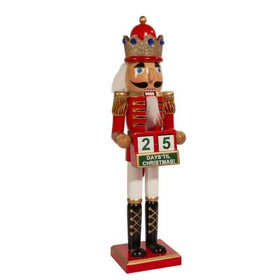 Kurt Adler C5935 15" Nutcracker King with Calendar,Multicolor