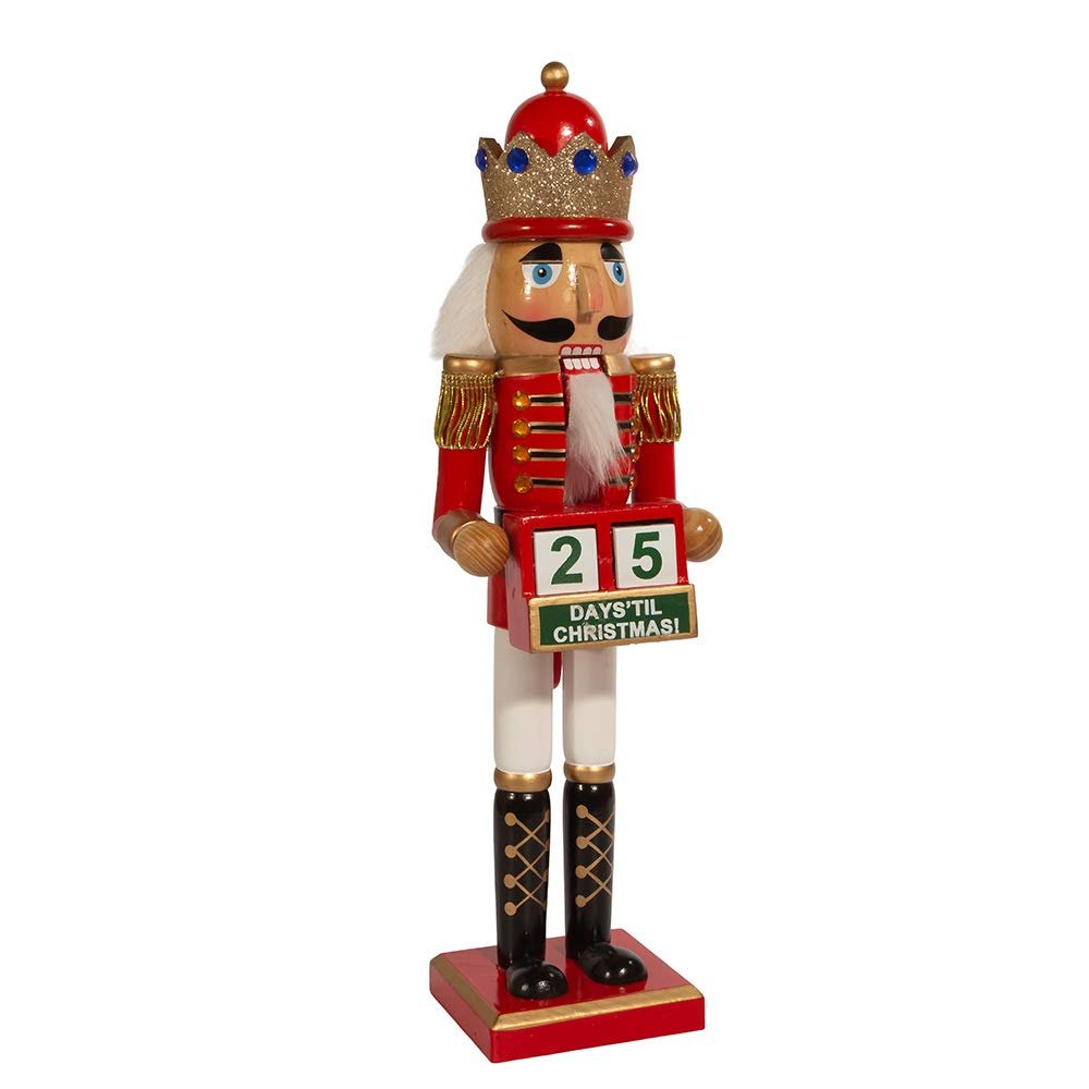 Kurt Adler C5935 15" Nutcracker King with Calendar,Multicolor