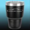 1966 1967 Ford Fairlane Hardtop 30oz Stainless Steel Tumbler w/Clear Lid black view 1