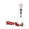 Kurt S. Adler 19.7-Inch LED Star Tree Topper with Rotating Santa view 1