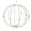 Kurt S. Adler 12-Inch Warm White LED Foldable Metal Sphere view 1