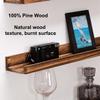AZSKY Floating Shelves Set of 3, Picture Ledge Shelf, 24 Inches Long Large Nursery Book Shelves for Storage, Kids Bookshelf Wall Mounted for Living Room Bedroom Decor Books Photo Frames view 4