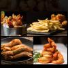 Deep Fryer Pot, Small Tempura Oil Fryer Deep Frying Pan Fryer Cooker with Thermometer & Oil Drip Rack Lid for Chicken French Fries view 3