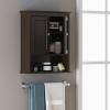 Spirich Bathroom Cabinet Wall Mounted, Wood Hanging Cabinets with Doors and Shelves, Medicine Cabinet Over The Toilet, Espresso view 2
