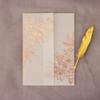 25 sets Rose Glod Foil Floral Embossing Vellum Wedding Invitations Cards with Vellum Envelopes Blank Inner Sheets for Bridal Shower Baby Shower Party Engagement Anniversary Invite Sweet 16 (rose gold) view 2