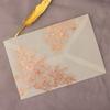 25 sets Rose Glod Foil Floral Embossing Vellum Wedding Invitations Cards with Vellum Envelopes Blank Inner Sheets for Bridal Shower Baby Shower Party Engagement Anniversary Invite Sweet 16 (rose gold) view 3
