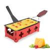 Cheese Raclette with Foldable Wood Handle, Mini Tea Light Raclette Set Candlelight Raclette Cheese Raclette Melter for Grill view 1