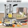 VEVOR Commercial French Fry Cutter with 4 Replacement Blades, 1/4" and 3/8" Blade Easy Dicer Chopper, 6-wedge Slicer and 6-wedge Apple Corer, Lemon Potato Cutter for French Fries with Extended Handle view 4