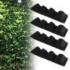 Atyhao Vertical Hanging Outdoor Wall Planter 4Pcs 4 Pocket Plant Grow Bag Wall Mounted Reusable Degradable Felt Garden Planter , Succulents Artificial Pl or Flowers. (Black) view 3