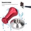 58mm Espresso Coffee Tamper, Stainless Steel Flat Base Tamper for Espresso Machine (Red) view 2