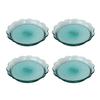 Glass Tray 4-Pack with Scalloped Rim by Achla Designs view 1
