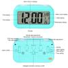 TXY LED Digital Alarm Clock Backlight Snooze Mute Calendar Desktop Electronic Bcaklight Table Clocks Desktop Clock (Blue) view 2