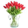 30 Pcs Artificial Tulip Flowers Real Touch Tulips Fake Flowers Wedding Bouquet for Home Wedding Decorations (Red) view 2