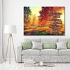 MySoulAndSpirit Store - Autumn Trees And Leaves Autumn Scene With Family Street Sign Canvas For Home Decor Personalized Canvas Wall Art Custom Canvas Prints With Street Sign Family Name Art (24"x16") view 3