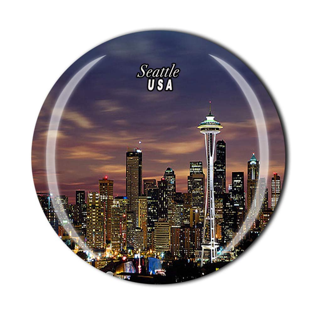 Seattle United States Fridge Magnet Souvenir Gift Magnetic Sticker Collection