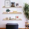 AZSKY 36 Inch Picture Ledge Shelf Solid Wood Large Floating Shelves Wall Mounted Rustic Natural Shelves for Home, Living Room, Bedroom, Bathroom, Office 3 Same Sizes view 3