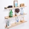 AZSKY 36 Inch Picture Ledge Shelf Solid Wood Large Floating Shelves Wall Mounted Rustic Natural Shelves for Home, Living Room, Bedroom, Bathroom, Office 3 Same Sizes view 4
